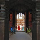 The door into Mani Keshar Chowk in Patan