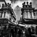 The door of the market (in a rainy day)