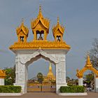 The door to Pha That Luang - The Golden Stupa in Vientiane