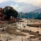 The dried Bagmati river