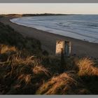 the dunes at embleton bay dusk