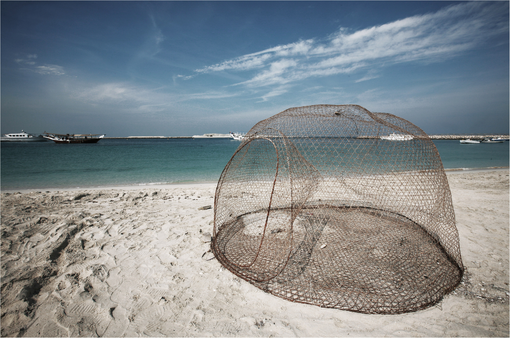 The empty crab cage