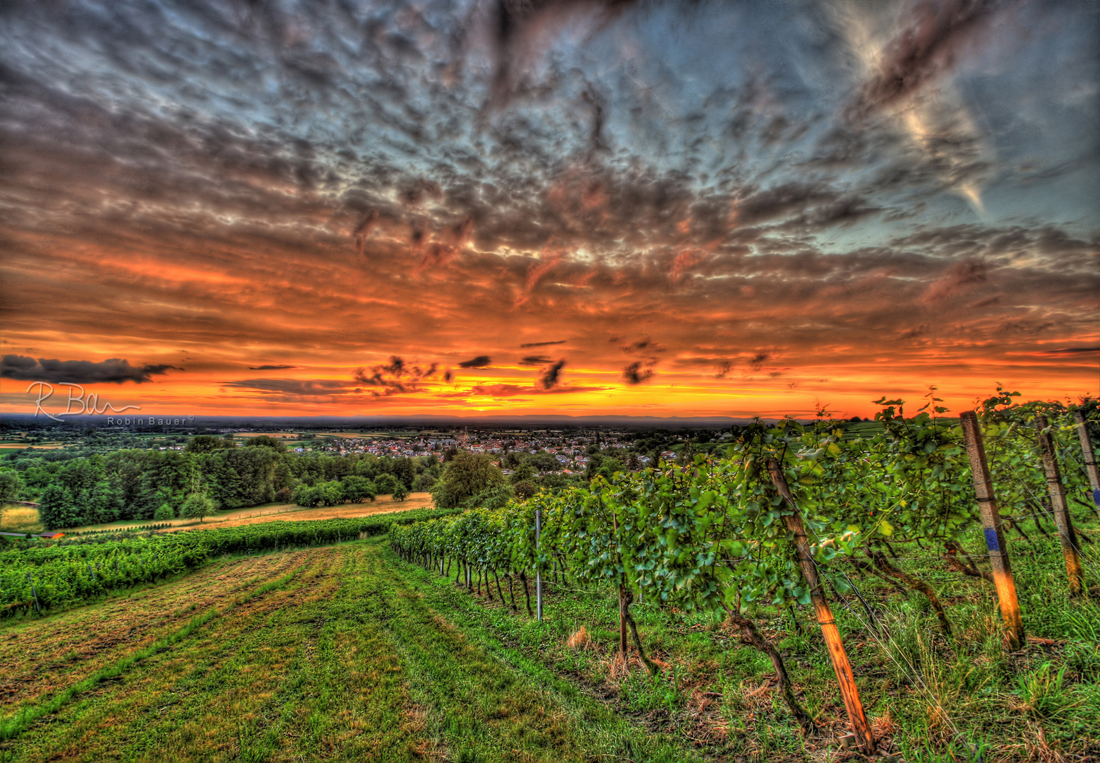 The end of a rainy day - HDR