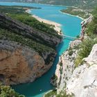 The end of canyon of Verdon river