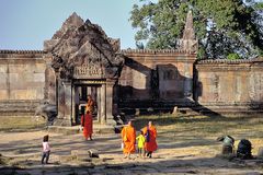 The entrance trough the "Naga gate" at Prasat Preah Vihear