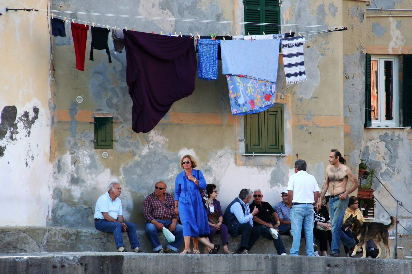 The evening in Camogli