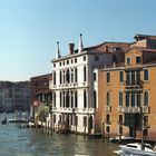 The facades of the Grand Canal. Venice.