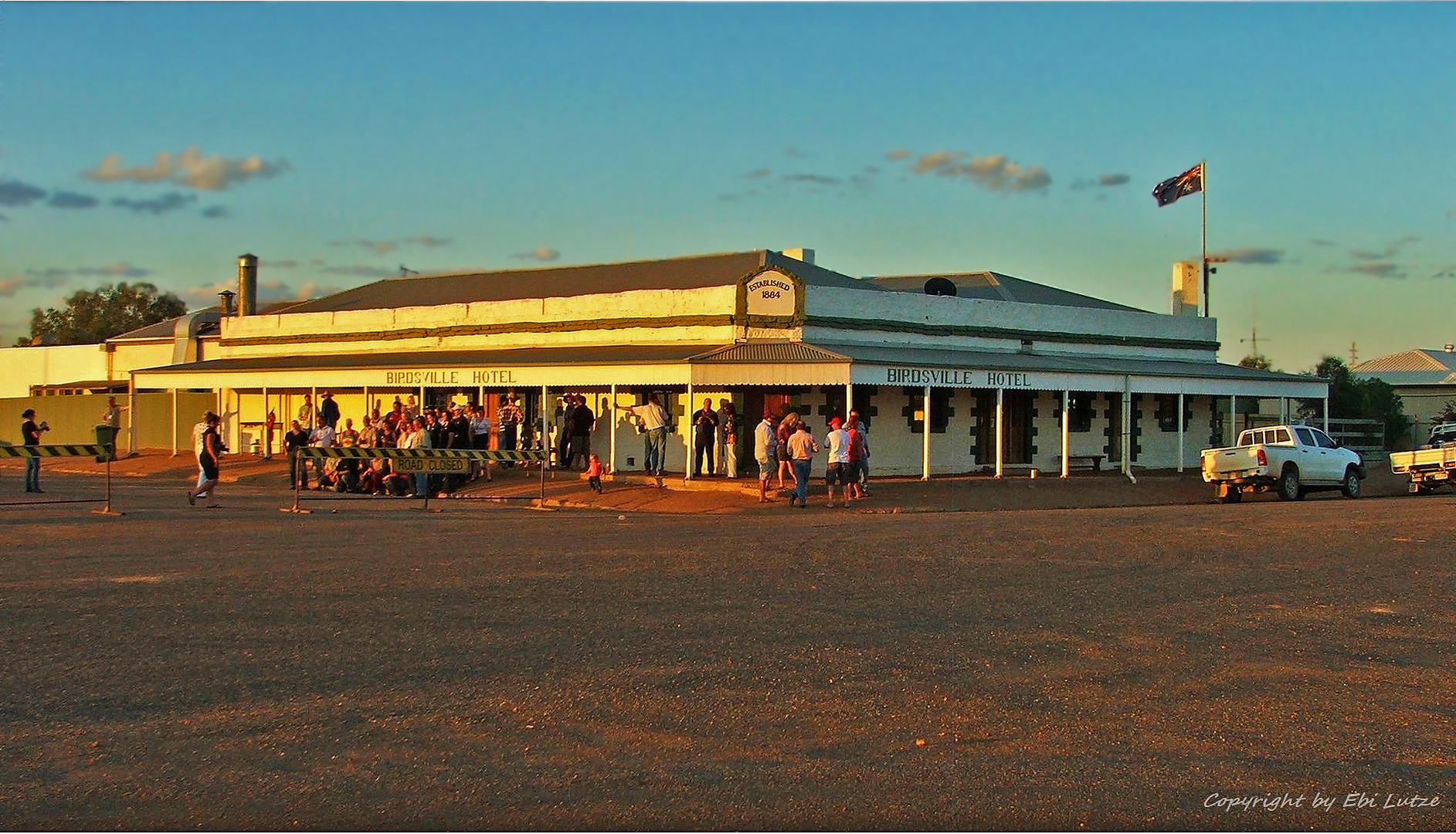 * The famous Birdsville Pub *