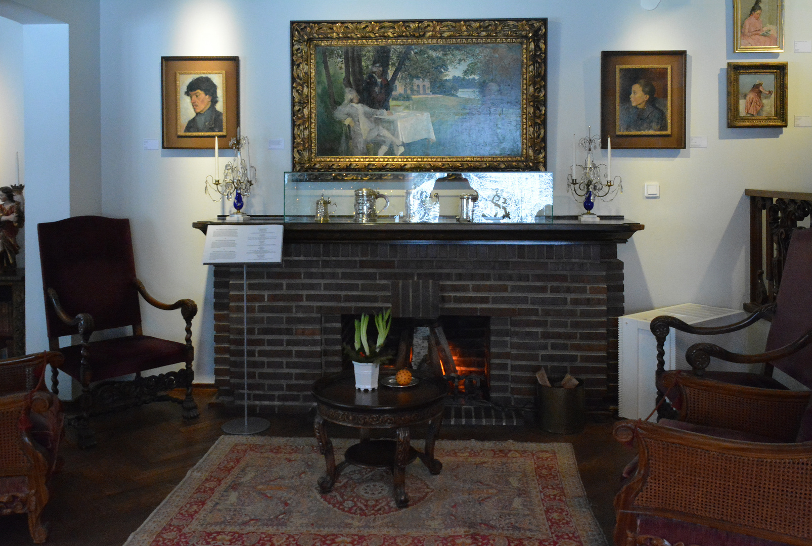 The fireplace of Villa Gyllenberg