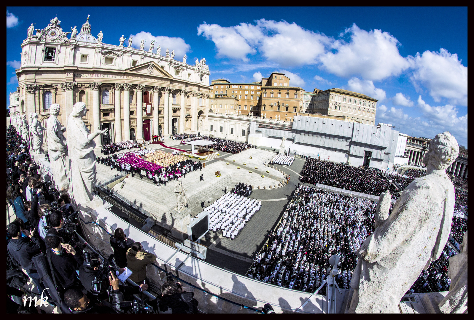 the first day of pop Francesco in vatican