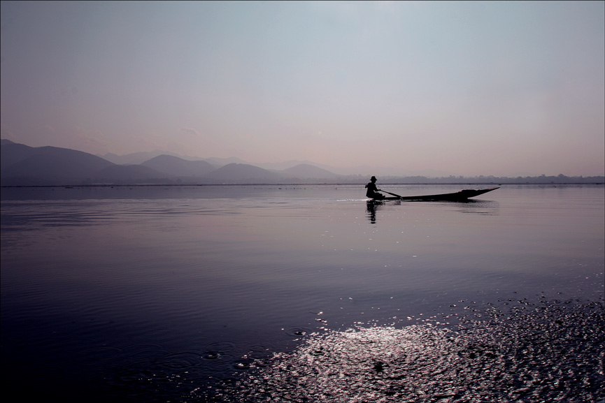 . . . the fisherman in his element . . .