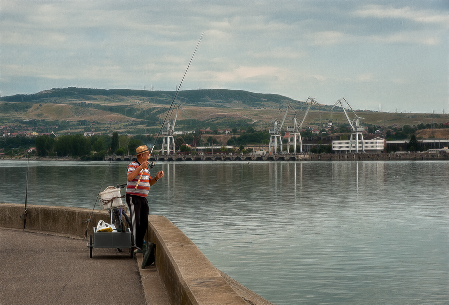 The fisherman in Serbia