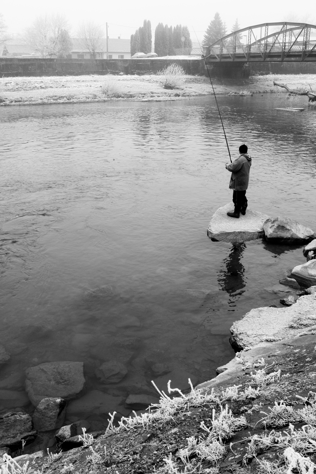 the fisherman in winter