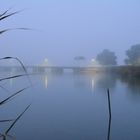 The foggy Bridge of Seurasaari