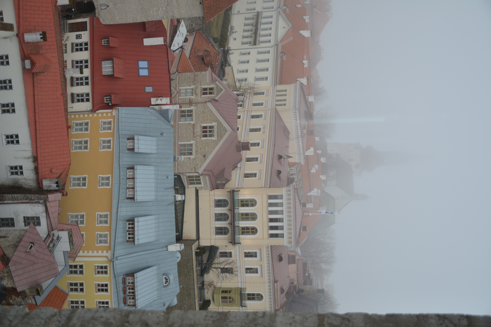 The fogy sight to Finnish embassy on Tallin