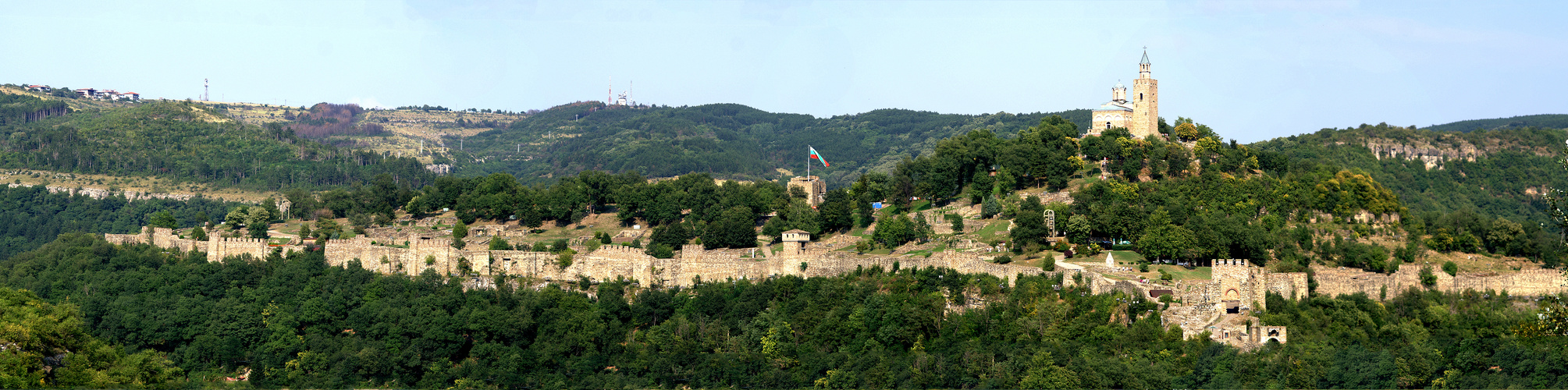 The FORTRESS AND THE CASTLE  At Tsarevets Hills Near Veliko Tarnovo, BULGARIA