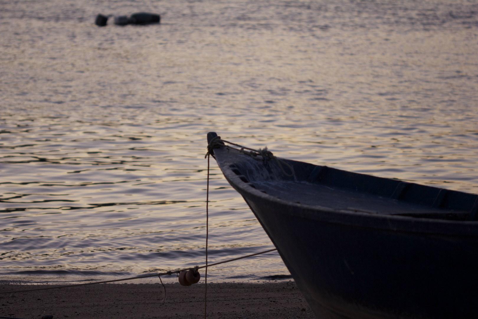 ... the front of the boat ...