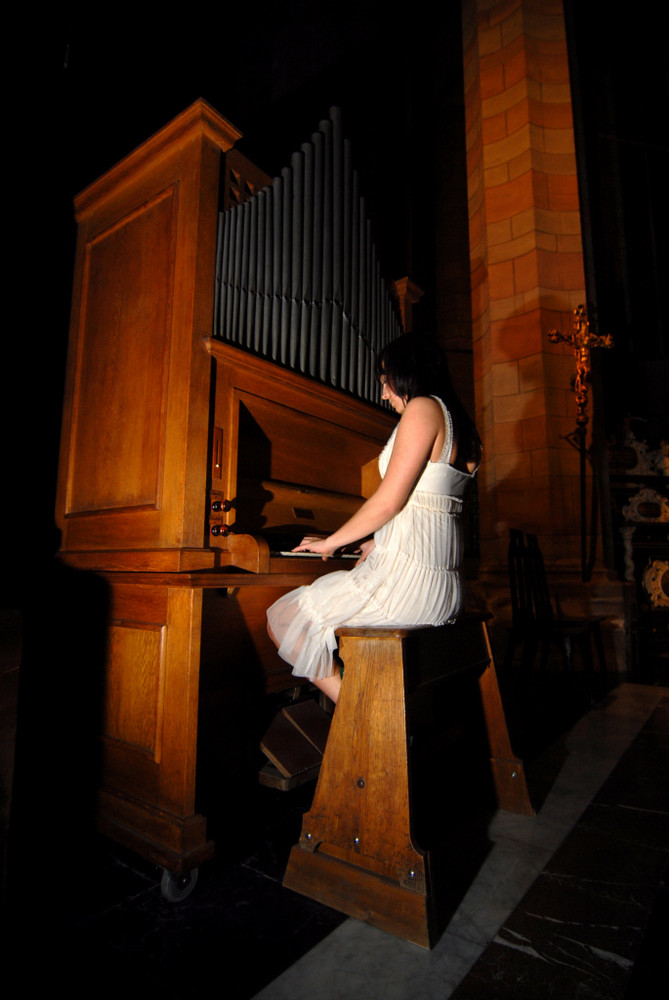 the gambling organ in the church