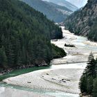 THE GANGES MEANDERING DOWN THE HIMALAYAS