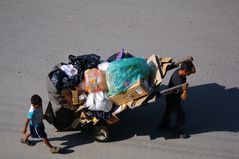 The garbage recycler and his son