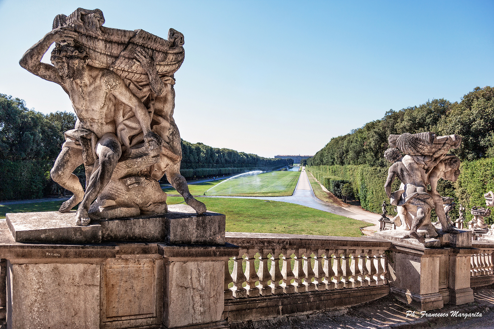   The gardens of the palace