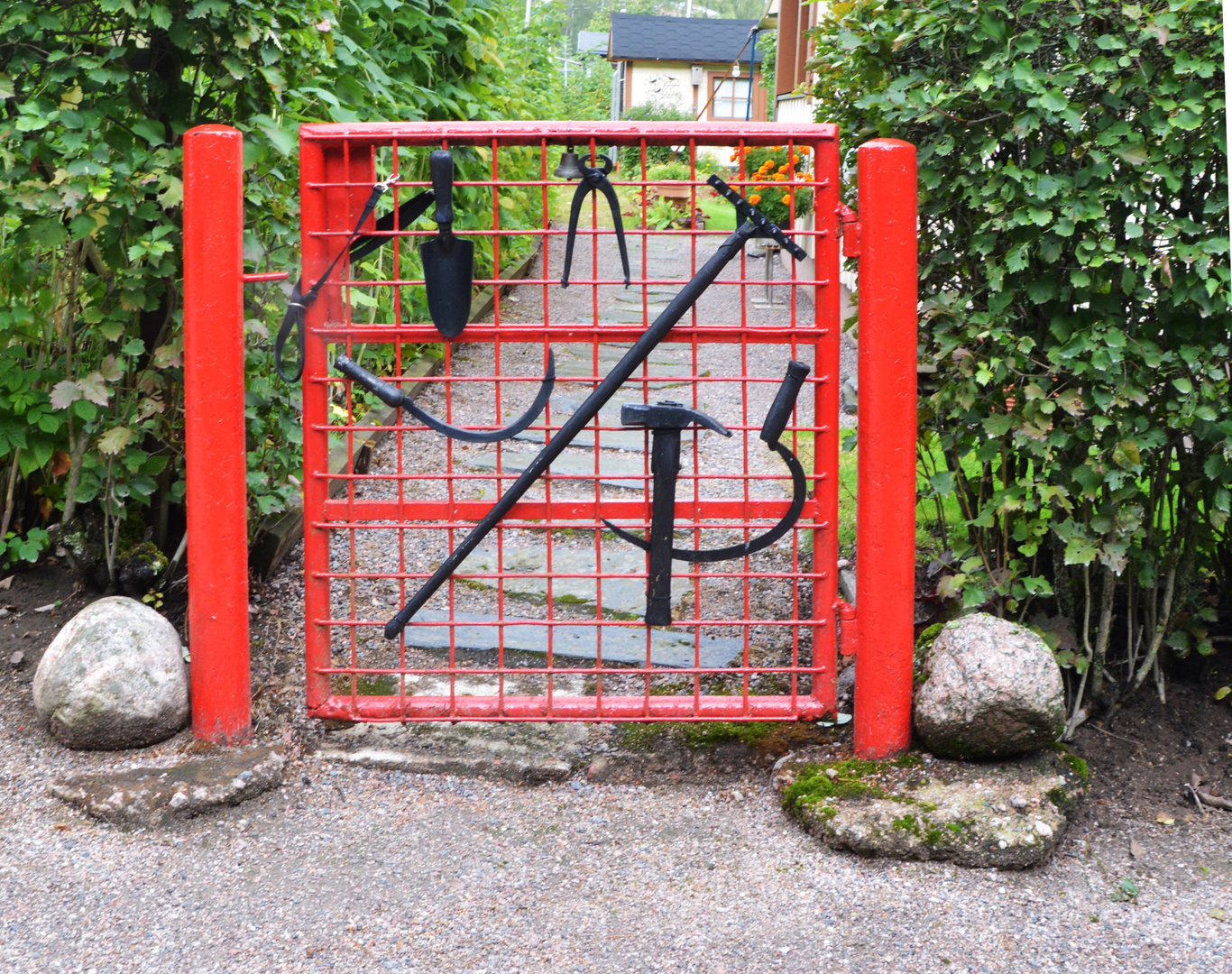 The gate of summer cottage on Tali