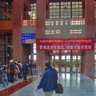 The gate to board the train to Beijing