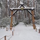 The gate to rhododendron park