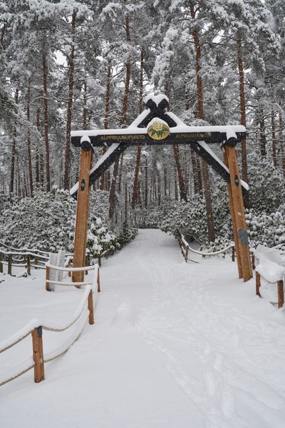 The gate to rhododendron park