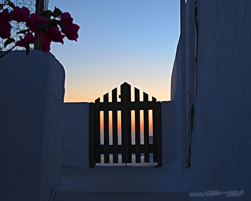 The gate to sunset