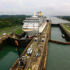 The Gatun Locks - the Cruiseship behind us