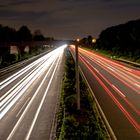 The german Autobahn bei Nacht