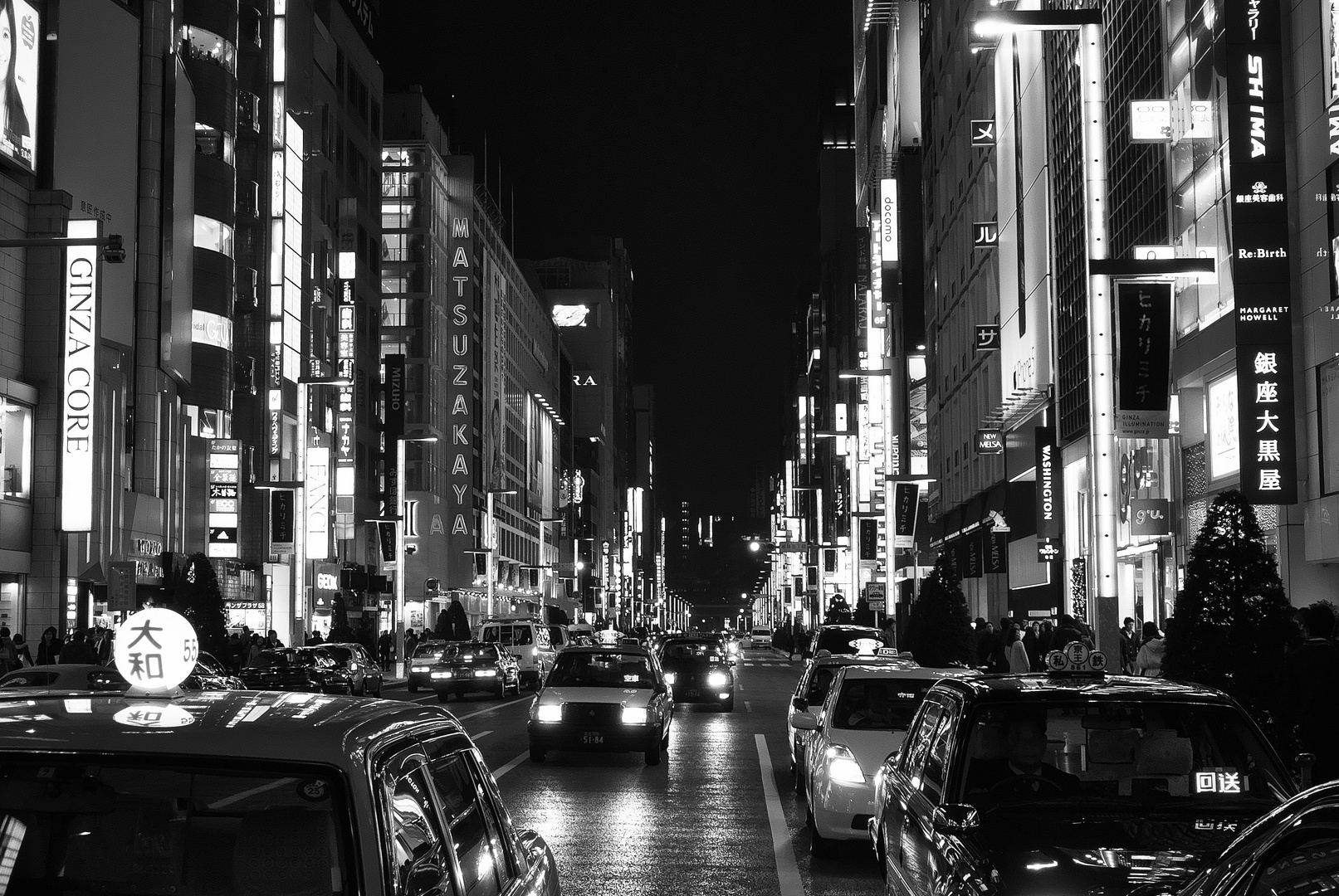 The Ginza by night