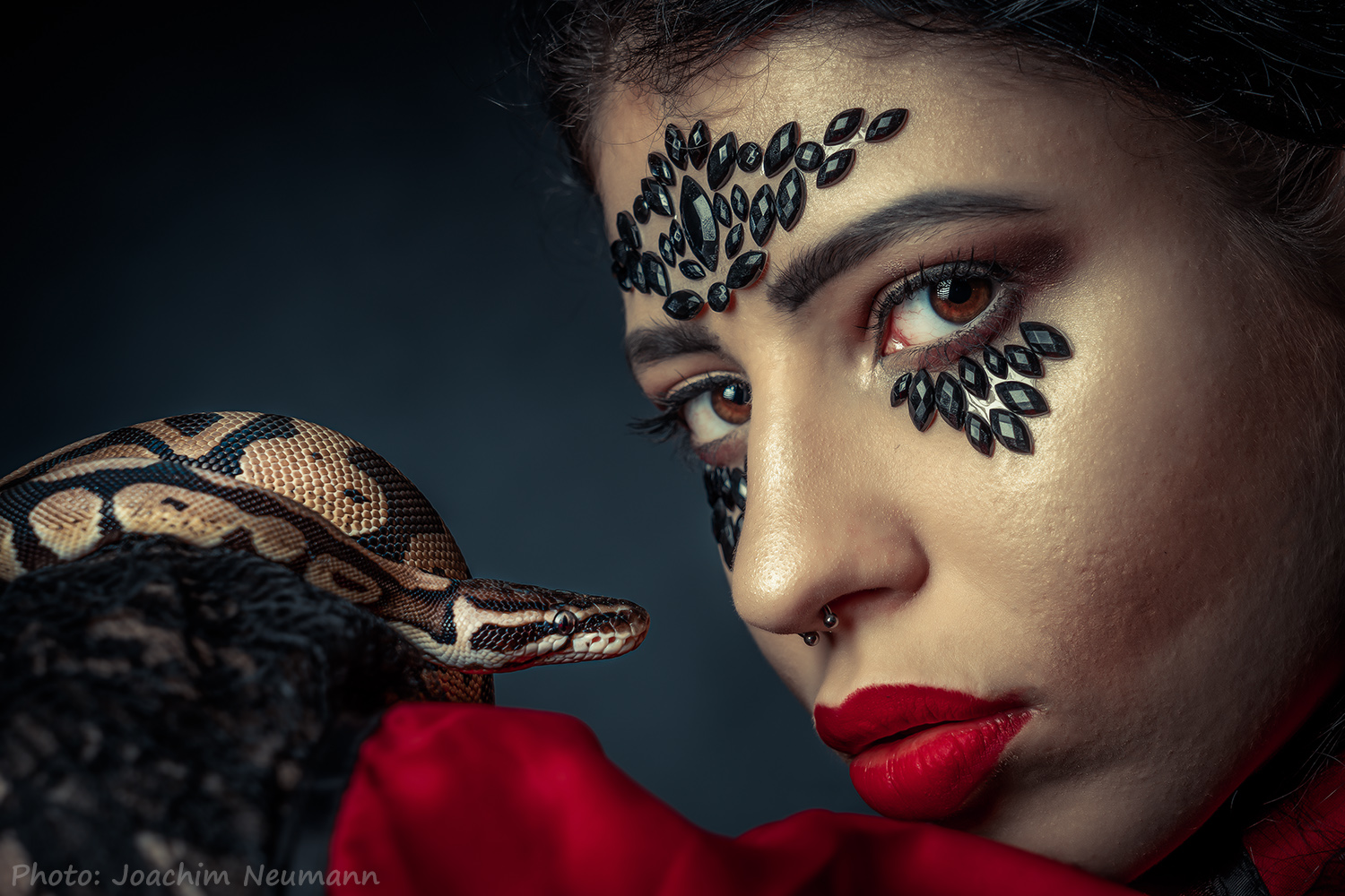THE GIRL AND HER SNAKE