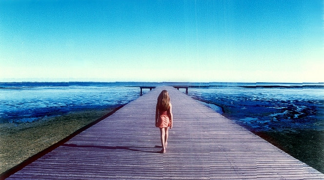 The girl and the docks