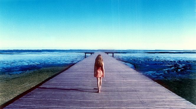 The girl and the docks