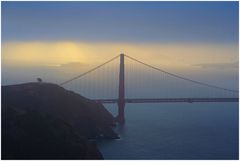 The gold behind the Golden Gate Bridge