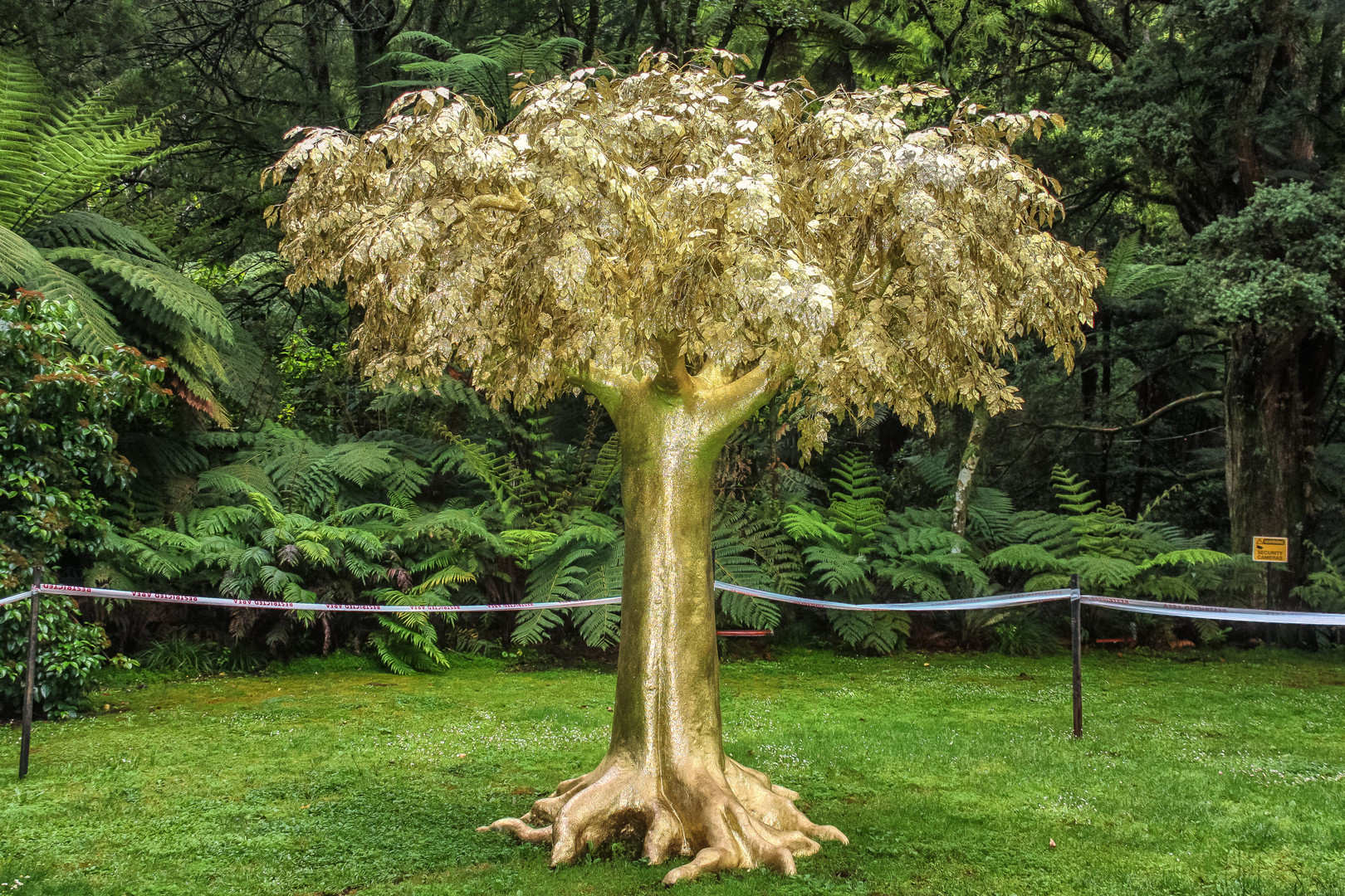 “The Golden Bearing”, Pukekura Park New Plymouth, Neuseeland