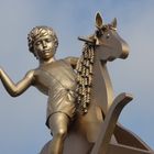 THE GOLDEN BOY IN TRAFALGAR SQUARE