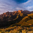 The golden hour in Montserrat mountain park