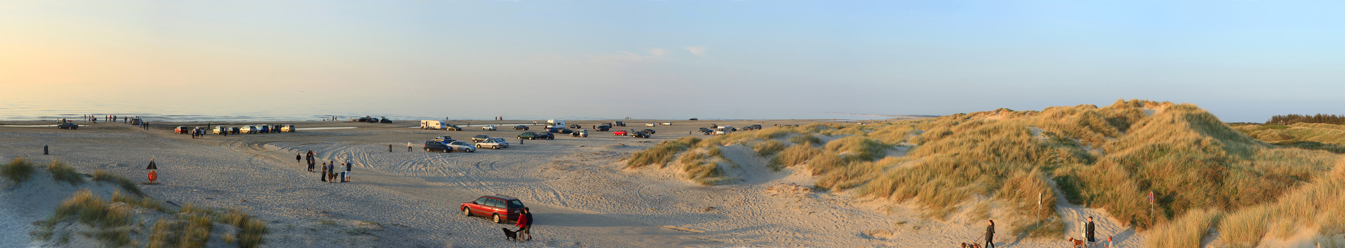 the grand scene - smooth sunset atmosphere at Tannisby, Denmark