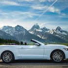 The Grand Teton Tour on a white Mustang