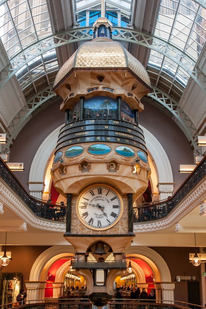 The Great Australian Clock im Queen Victoria Building, Sydney Foto