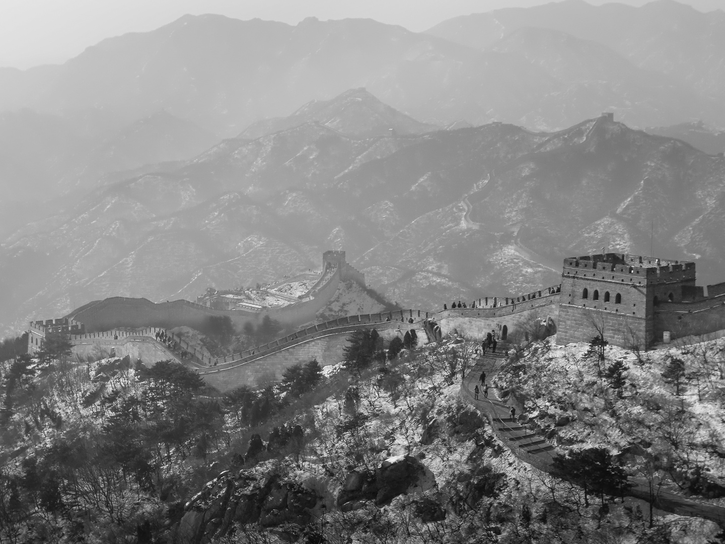 The great wall - b/w