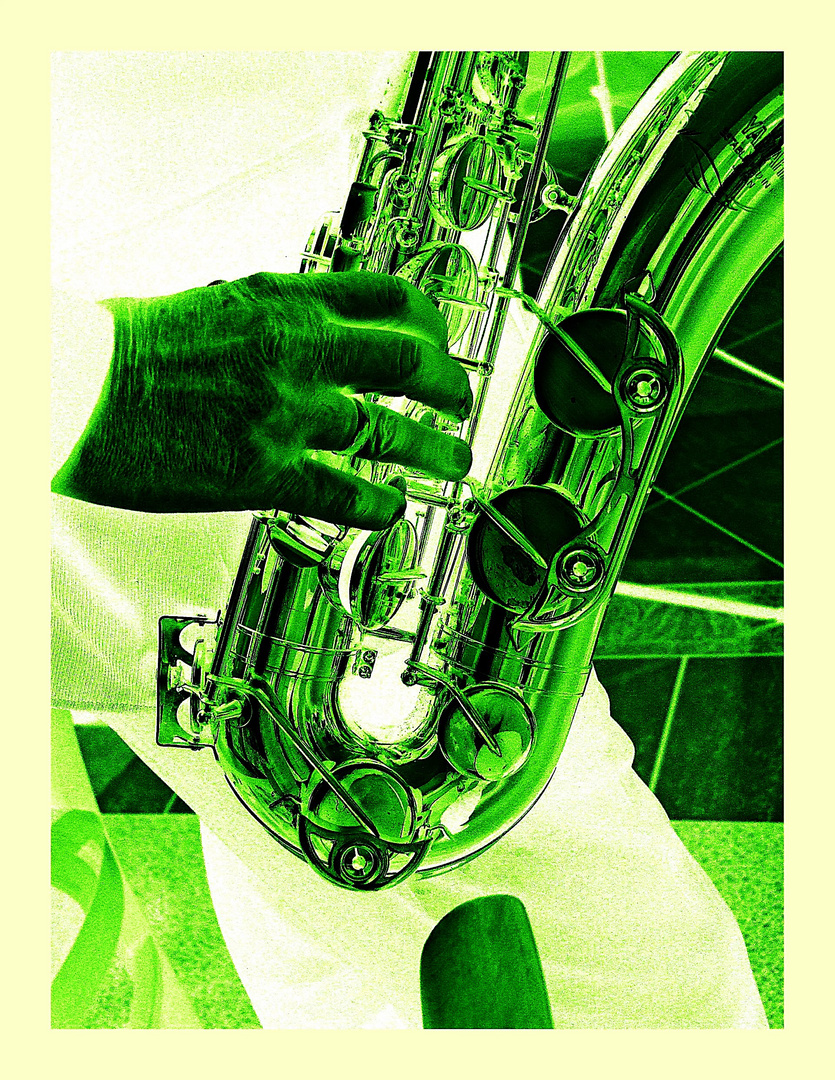 the green saxophone