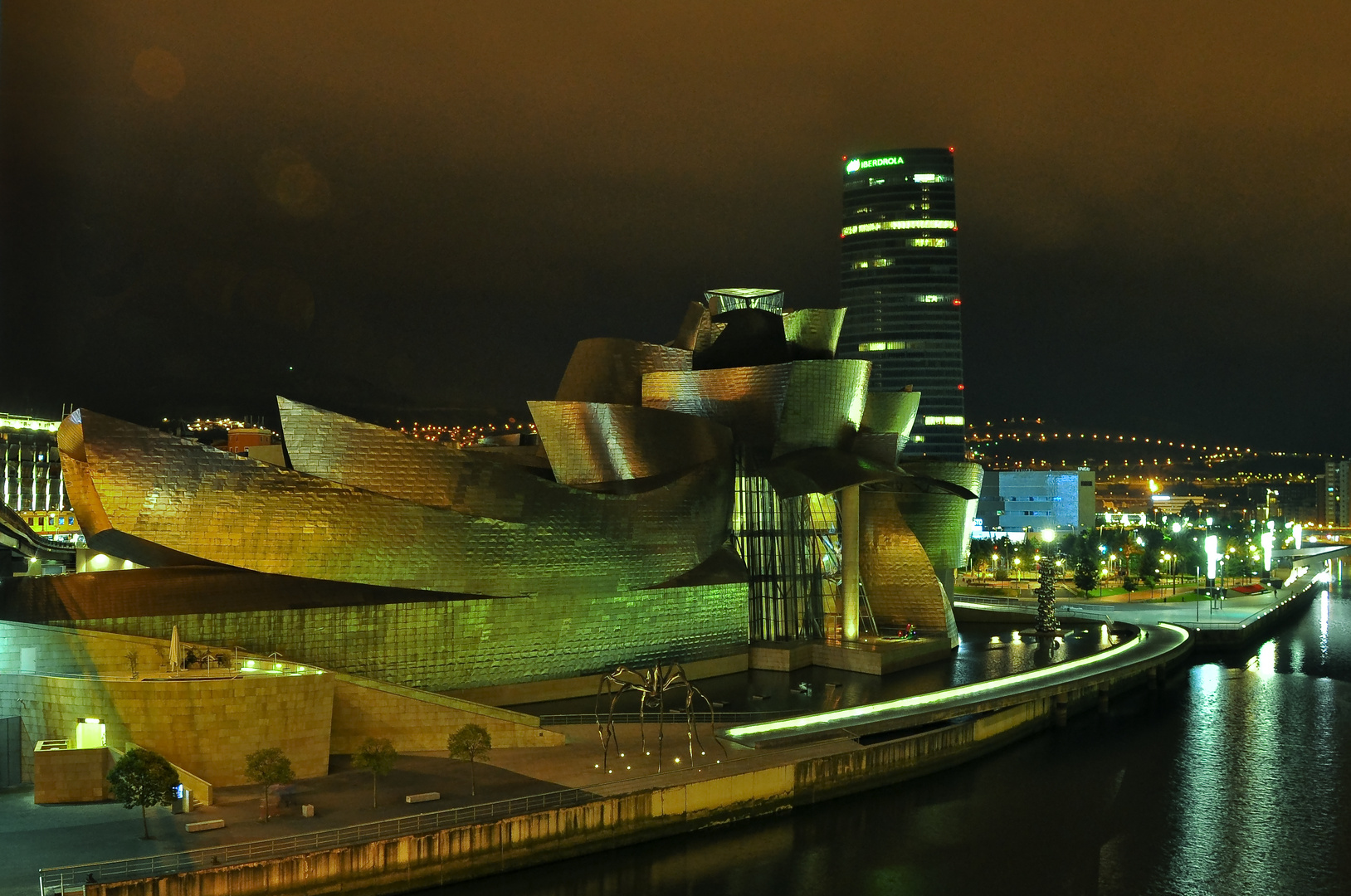 the guggenheim by night