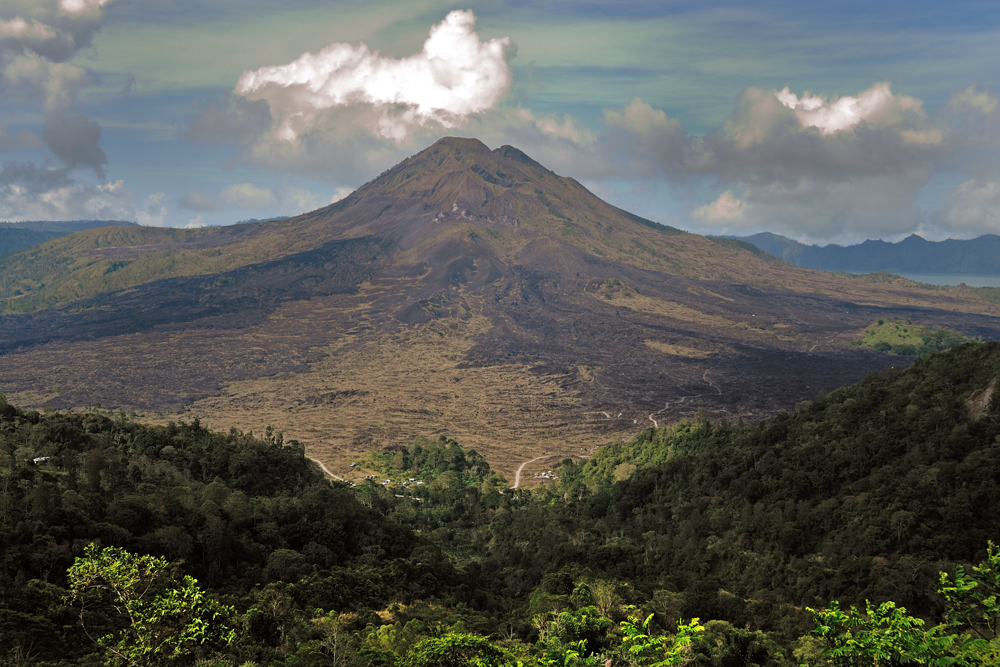 The Gunung Batur volcano