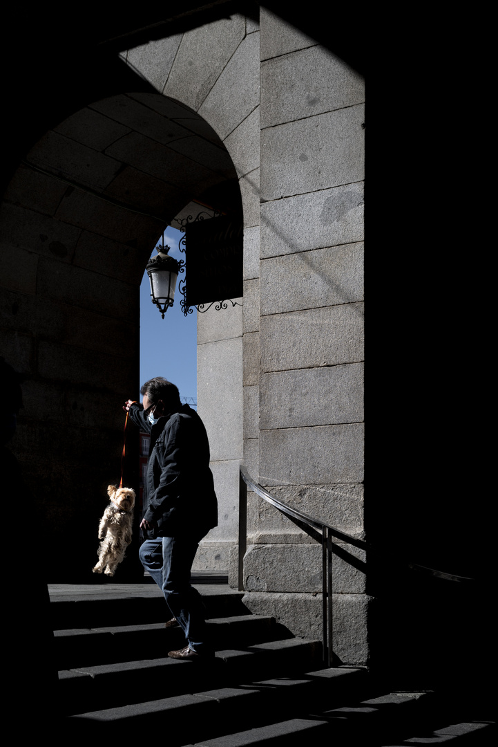 The hanging dog.