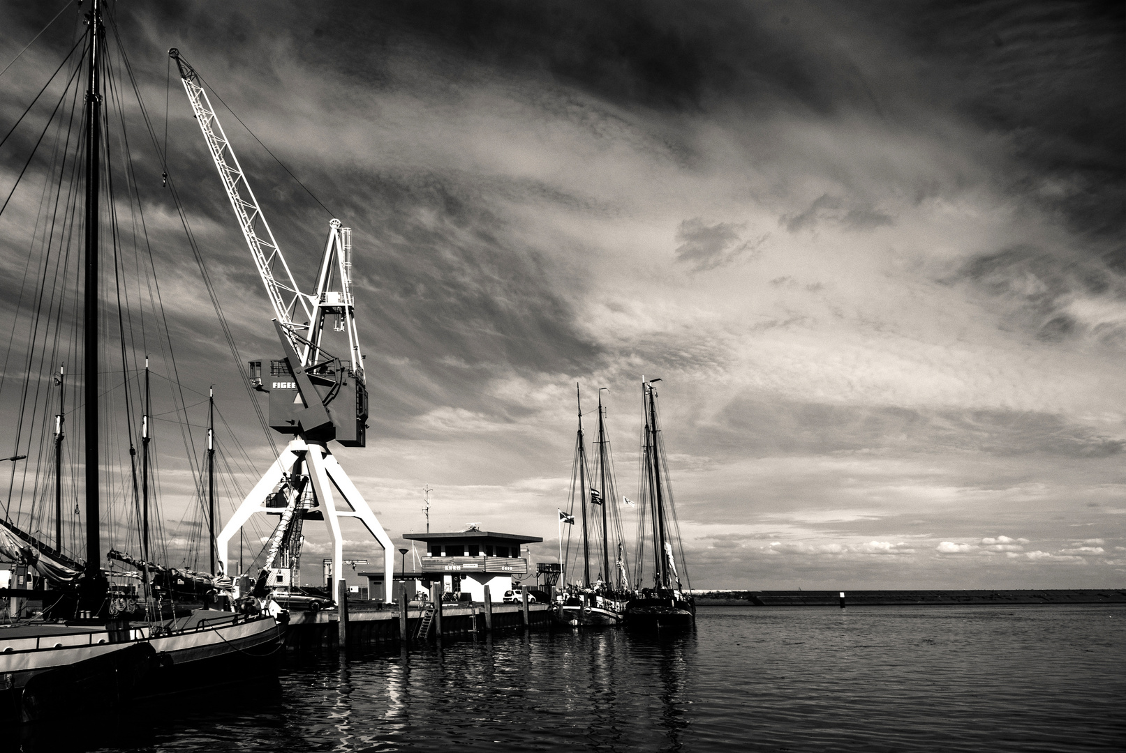 The harbour of Harlingen