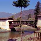 The historical bridge over the Paro river